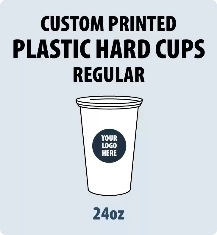 24oz Custom Printed PP Plastic Cups (Hard Type) 