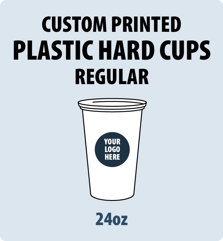 24oz Custom Printed PP Plastic Cups (Hard Type) 